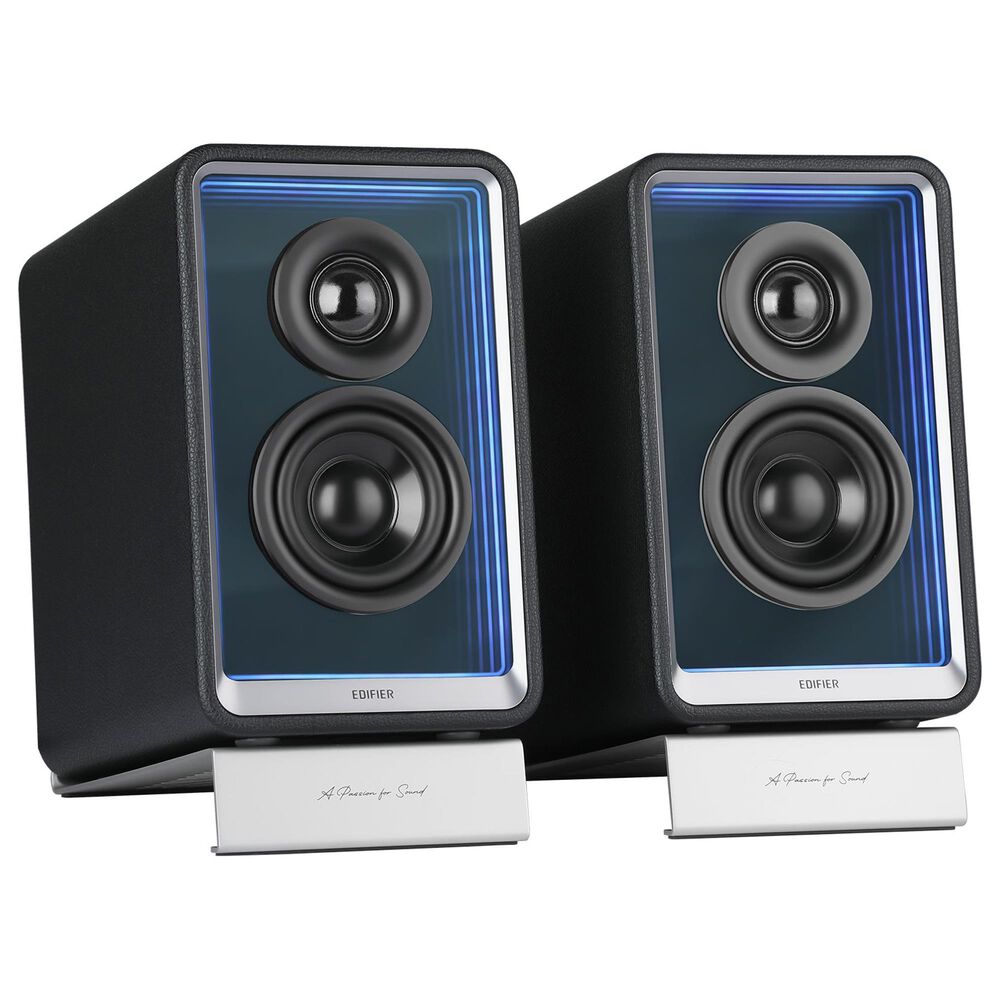 Edifier QR65 2.0 Hi-Res Audio Wireless Active Monitor Speakers Pair in Black, , large