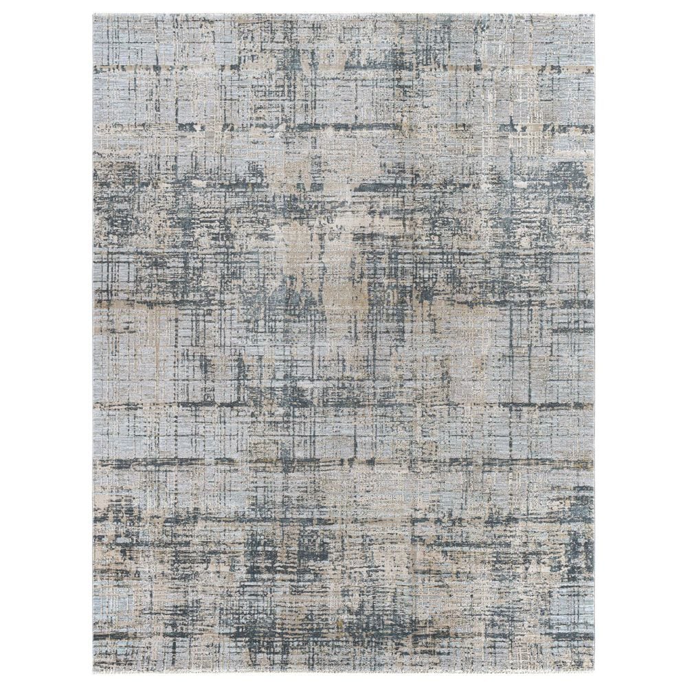 Surya Brunswick 10" x 14" Blue, Sage and Gray Area Rug, , large