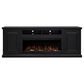 Legends Home Kensington 86" Fireplace Console with Fireplace Insert in Black, , large