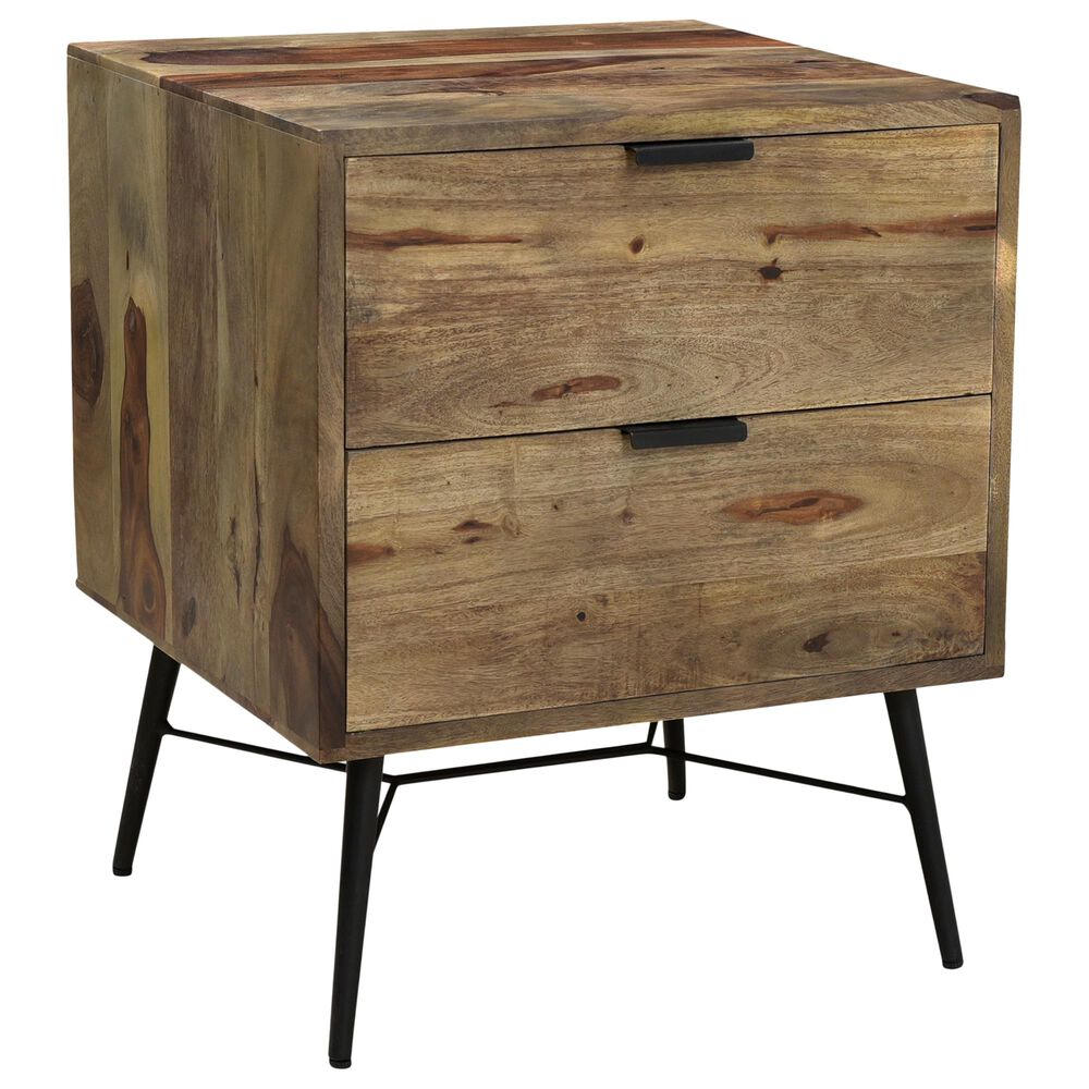 Moe"s Home Collection Camari 2 Drawer Nightstand in Natural, , large