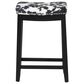 Linon Home Decor Claridge Counter Stool with Black Cow Print Cushion in Black, , large
