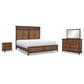 Legacy Classic Fenmore 4-Piece Queen Panel Bedroom Set in Mocha and Distressed Cherry, , large