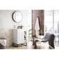 James Martin Vanities Alicante 24" Single Bathroom Vanity in Glossy White and Matte Black with 5 cm White Glossy Resin Top and Rectangular Sink, , large