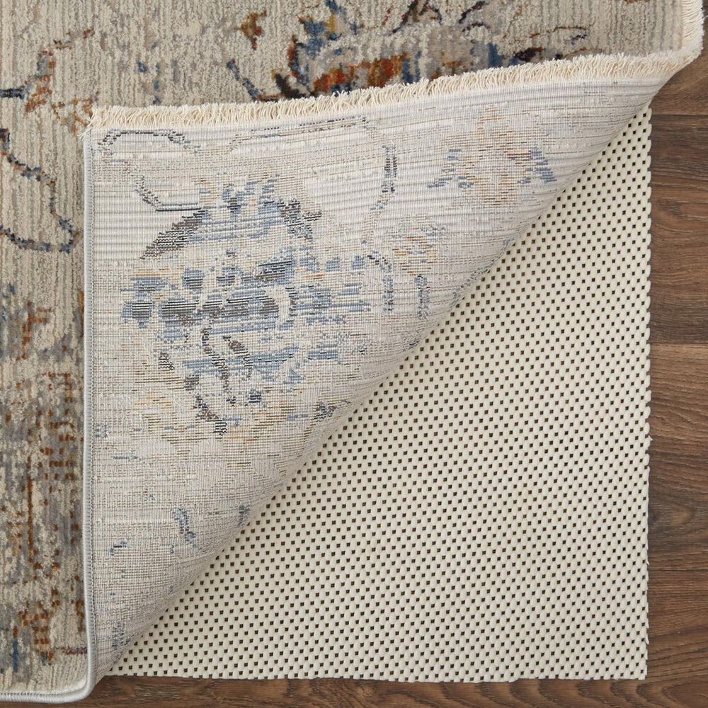 Feizy Kaia 2&#39;6&quot; x 10&#39; Ivory and Multicolor Runner, , large