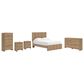 Ashley Gramburg 5 Piece Queen Platform Panel Bedroom Set in Warm Brown, , large