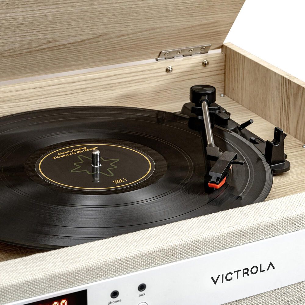 Victrola Century 6-in-1 Music Center Record Player with 3-Speed Turntable in Natural, , large