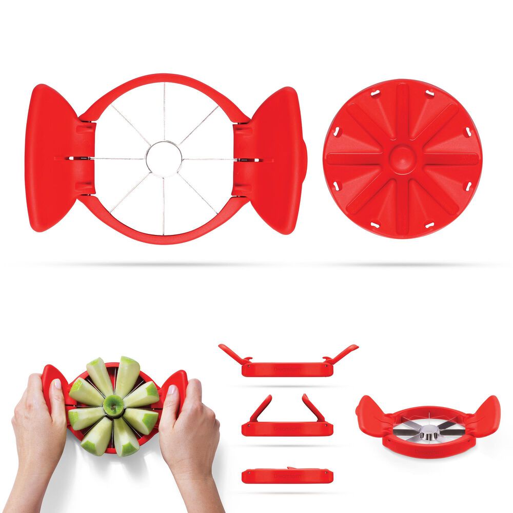 Dreamfarm Flapple Fold Flat Apple Slicer in Red, , large