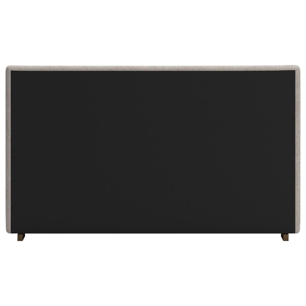 Millenium Cabalynn California King Oatmeal Upholstered Platform Panel Bed in Light Brown, , large
