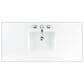 James Martin Vanities Olena 48" Single Vanity in Light Mappa Burl and Polished White with 3 cm White Zeus Quartz Top, , large