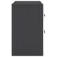 Ashley Zuraleus Queen Upholstered Panel Bed with Two Nightstands in Matte Black, , large