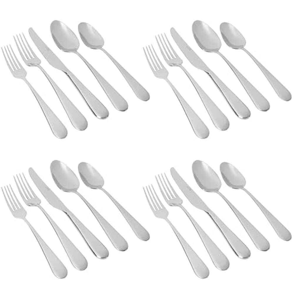 Gibson Home Claudine 20-Piece Flatware Set in Stainless Steel, , large
