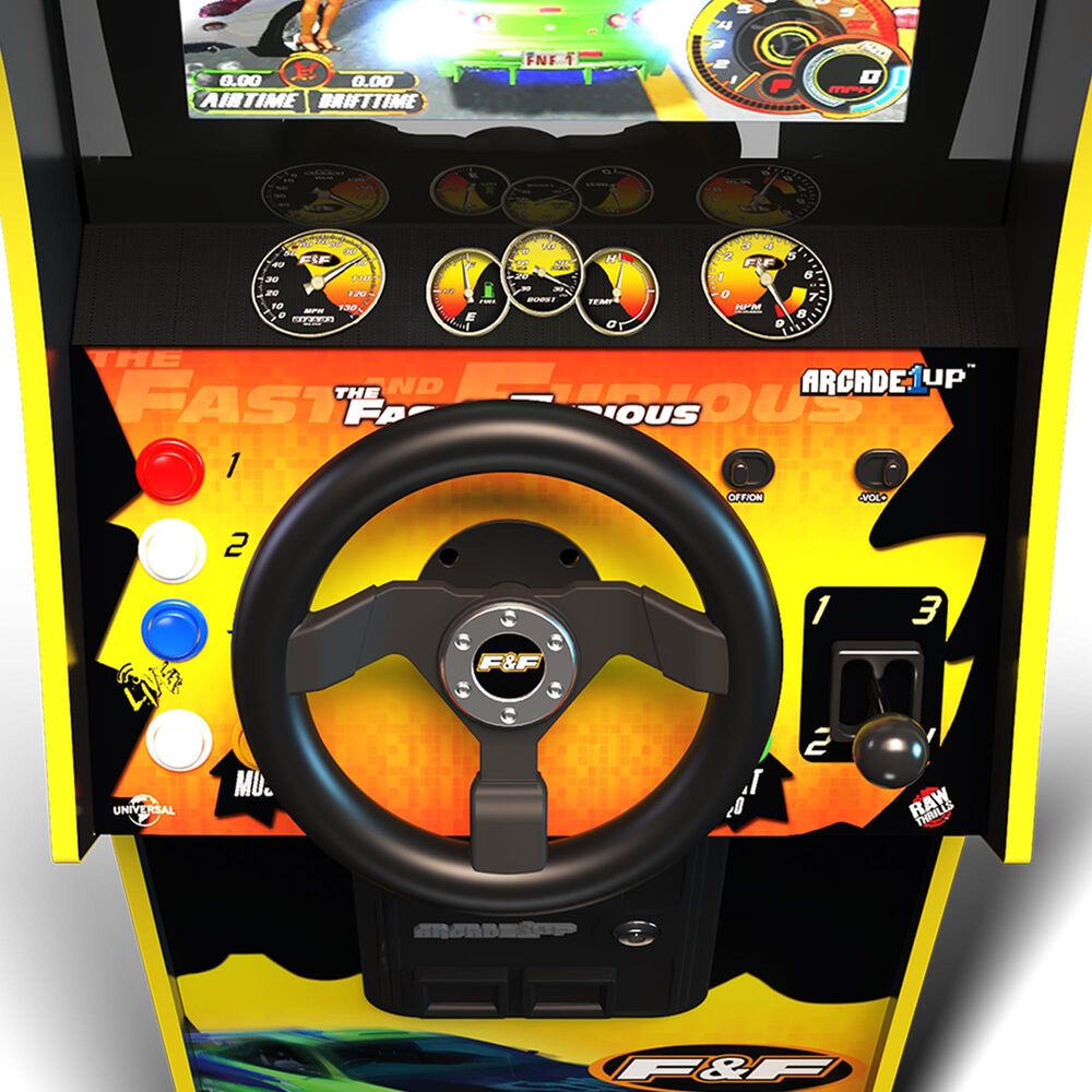 Arcade1Up The Fast and The Furious Deluxe Arcade Machine 2-In-1 Games in Black, , large