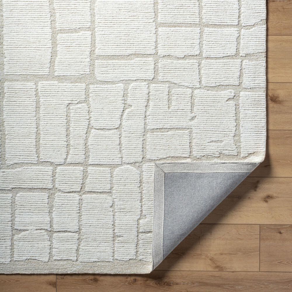 Surya Bianca Light Silver and Ash 2&#39; x 3&#39; Area Rug, , large