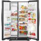 Whirlpool 24.6 Cu. Ft. 36" Wide Side-by-Side Refrigerator in Black, , large
