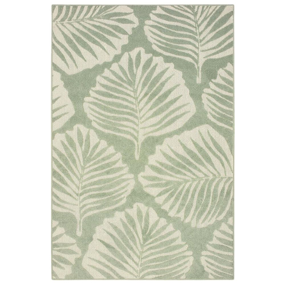 Oriental Weavers Barbados 8027Z 6"7" x 9"6" Green and Ivory Area Rug, , large