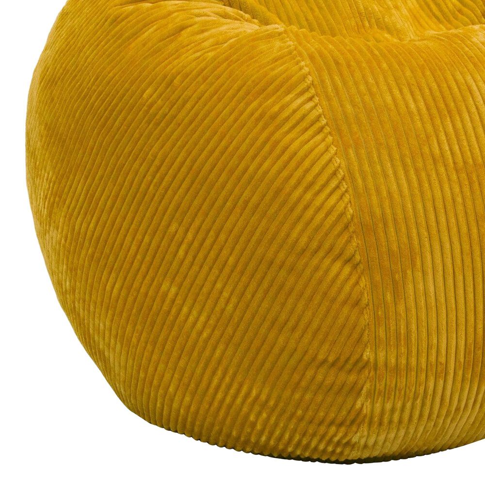 Bean Bag Nest Chairs Queen Plush Bean Bag in Saffron, , large