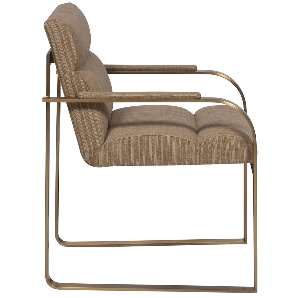 Vanguard Furniture Jett Arm Chair in Brushed Brass, , large