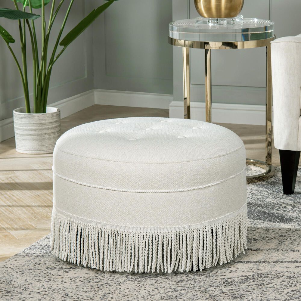 Off white large ottoman Outlet
