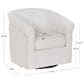 Linon Home Decor Bonnie Swivel Chair in Bone, , large