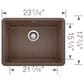 Blanco Precis 23" Single Bowl Kitchen Sink in Cafe, , large
