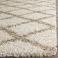 Safavieh Dallas Shag SGD258B-28 2"3" x 8" Ivory/Beige Runner, , large