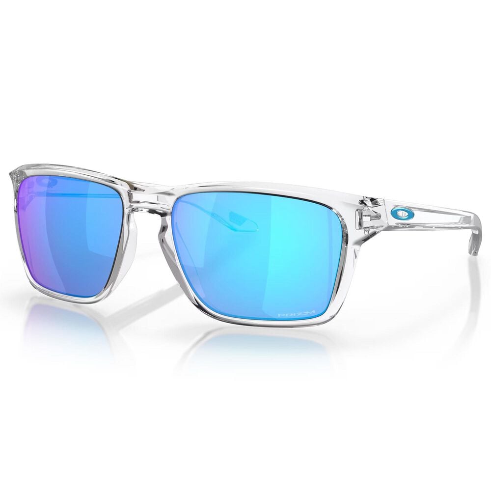 Oakley Sylas Sunglasses with Prizm Sapphire Lenses in Polished Clear, , large