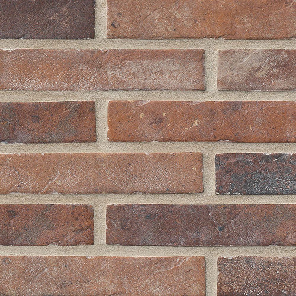MS International Brickstone Red 2" x 10" Porcelain Tile, , large