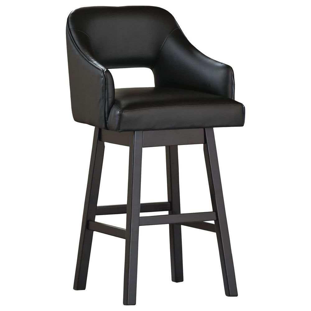 Ashley Tallenger 30.5" Swivel Barstool in Dark Brown, , large