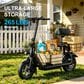 HOMLUX 550W 20-Mile Adults Electric Scooter with Pet Basket in Black, , large