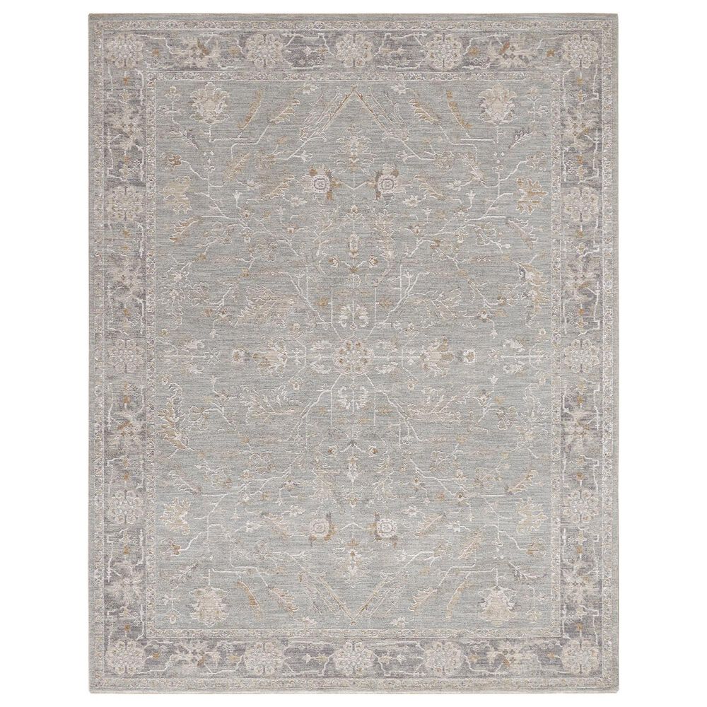 Nourison Infinite Blue and Ivory 7"10" x 10"4" Area Rug, , large