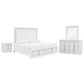 Millenium Chalanna 4-Piece California King Bedroom Set in White Lacquer, , large