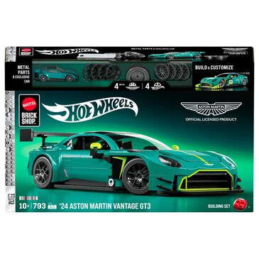 Mattel Brick Shop 24 Aston Martin Vantage Gt3 Building Set, , large