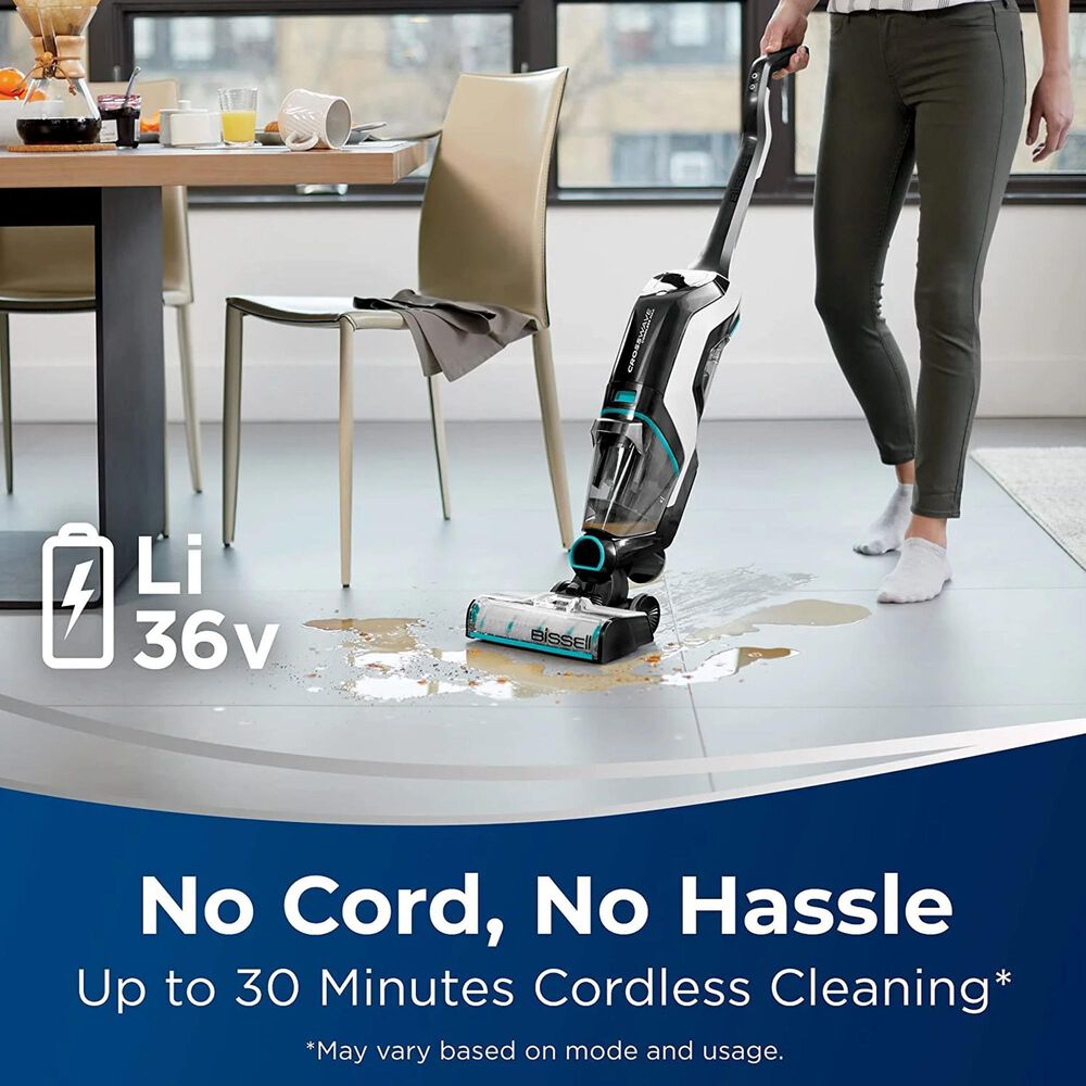 Bissell CrossWave Cordless Max Multi-Surface Wet Dry Vacuums in Black and White, , large