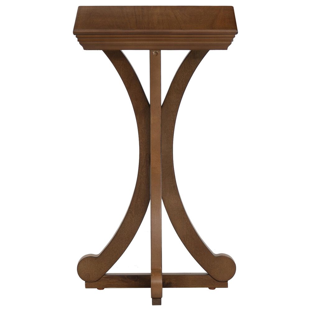 Linden Boulevard Dylan Sculptural Pedestal End Table in Hazelnut, , large
