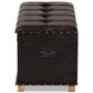 Baxton Studio Janna Storage Ottoman in Dark Brown, , large