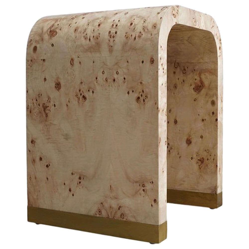 L.R. Home Cresent Side Table in Natural and Brown, , large
