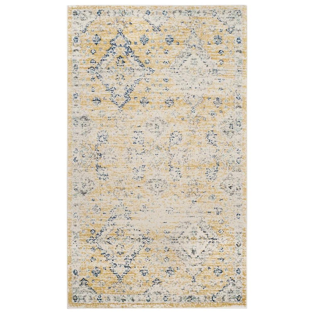 Safavieh Evoke EVK224B-4 4&#39; x 6&#39; Gold/Ivory Area Rug, , large