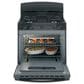 GE Appliances 30" Freestanding Front Control Gas Range in Black, , large