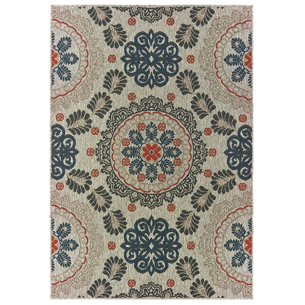 Oriental Weavers Latitude 1903W 6"7" x 9"2" Grey Area Rug, , large