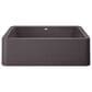 Blanco Ikon 33" Apron Single Bowl Farmhouse Sink in Cinder, , large