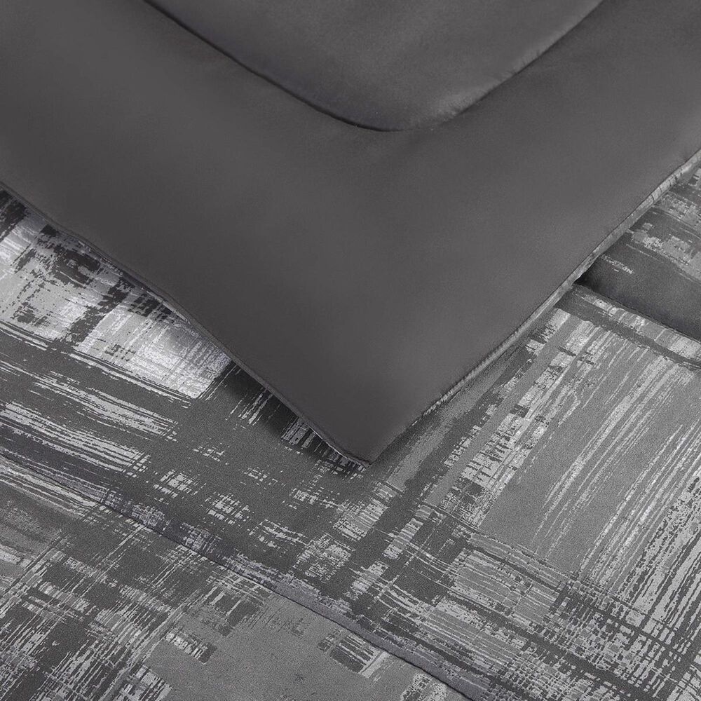 Pem America Style 212 3-Piece King Plaid Comforter Set in Gray, , large