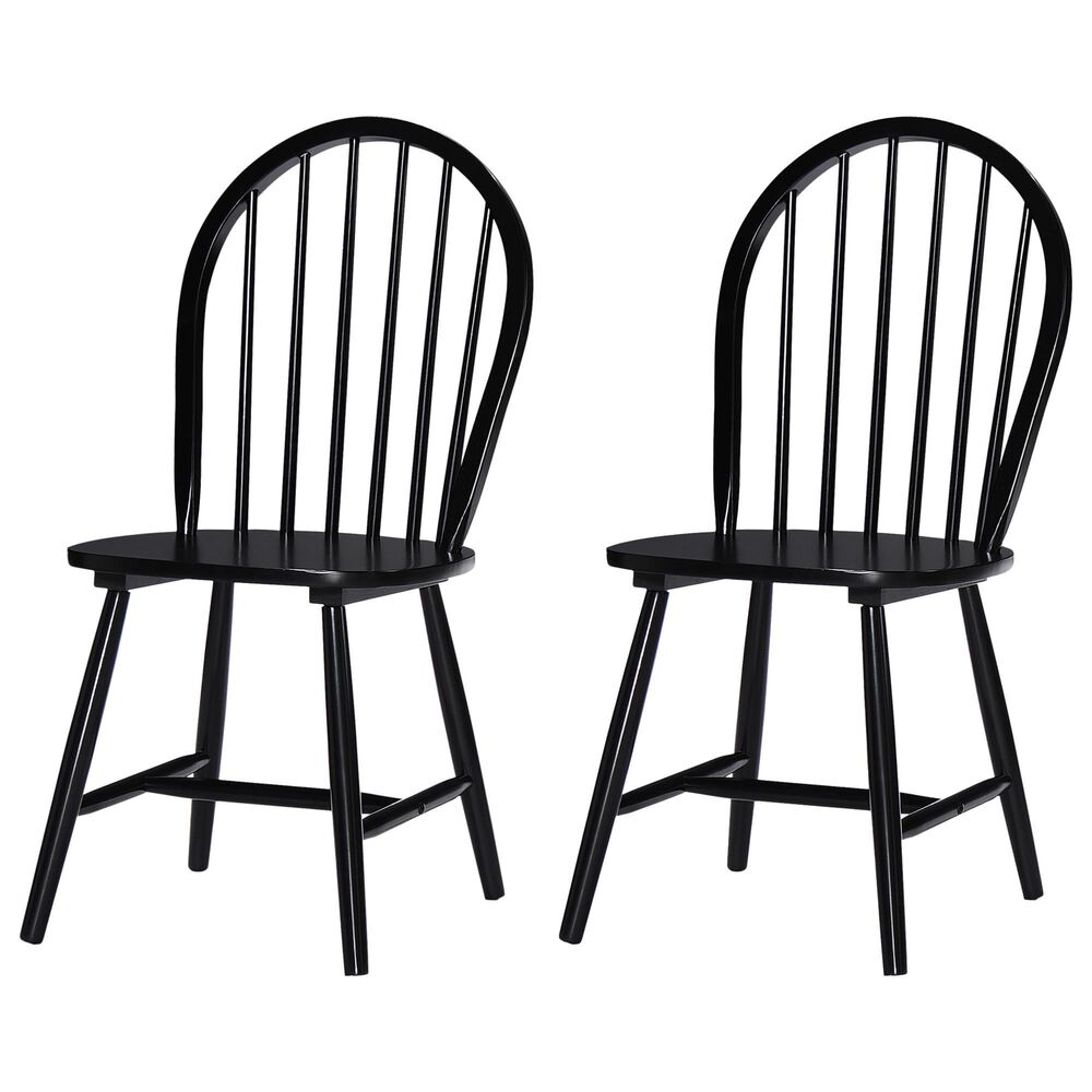 Noble House Declan Side Chair in Black (Set of 2), , large