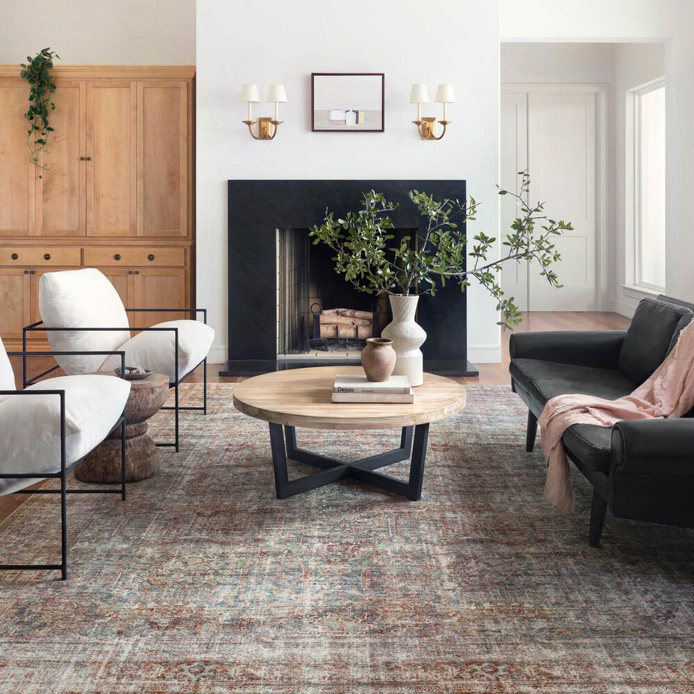 Chris Loves Julia x Loloi Jules 9&#39;6&quot; x 14&#39; Lagoon and Brick Area Rug, , large