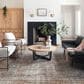 Chris Loves Julia x Loloi Jules 9"6" x 14" Lagoon and Brick Area Rug, , large