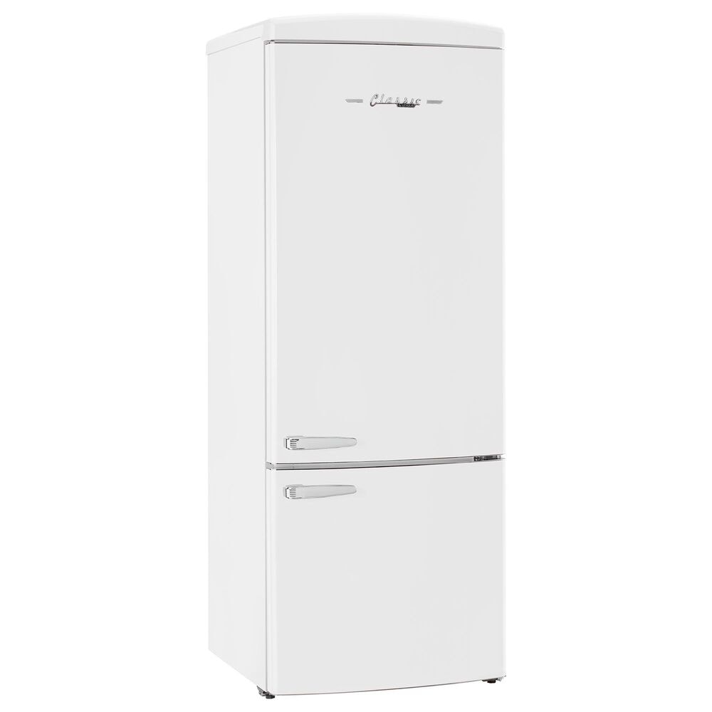 Unique Appliances Classic Retro 17 Cu. Ft Bottom Mount Refrigerator in Marshmallow White, , large
