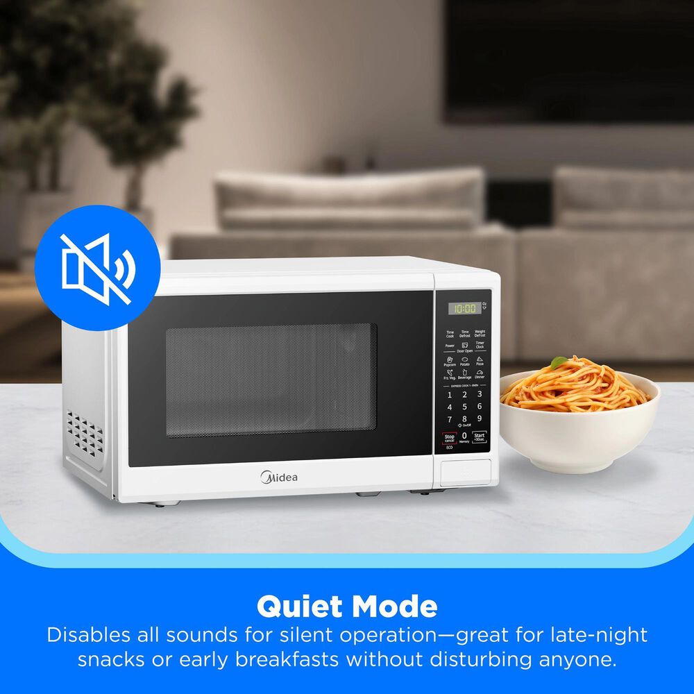 Midea 0.7 Cu. Ft. Countertop Microwave Oven in White, , large