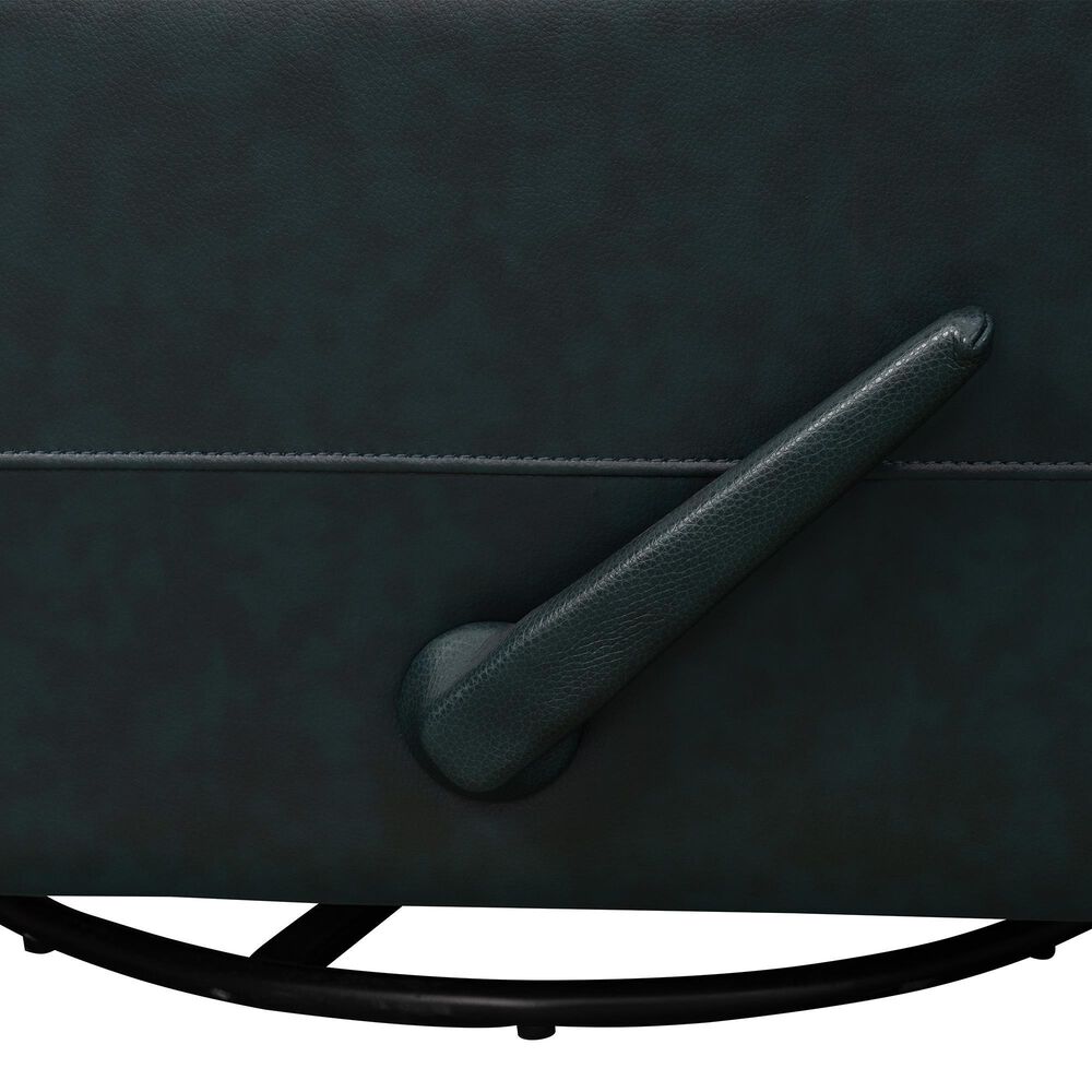 Barcalounger Nick Manual Swivel Glider Recliner in Ryegate Sapphire Blue, , large