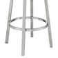 Blue River Bryant 30" Swivel Barstool with White Cushion in Stainless Steel, , large