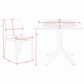 Regency Global Sourcing Niche Terrace 5-Piece Square Dining Set in White Down, , large
