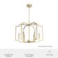 Hunter Zoanne 24" 6-Light Chandelier in Alturas Gold, , large
